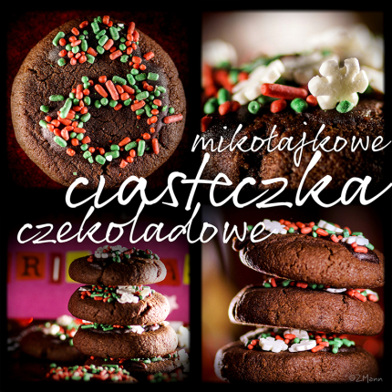 (mikołajkowe) ciasteczka czekoladowe