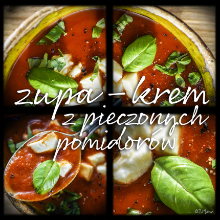 zupa-krem z pieczonych pomidorów