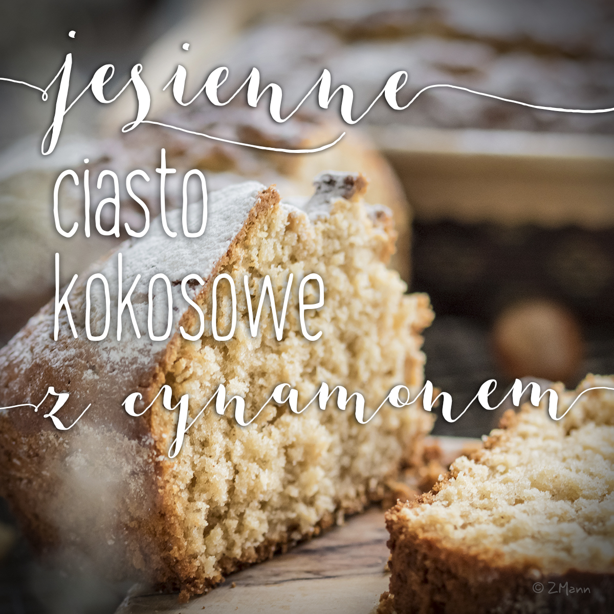 jesienne ciasto kokosowe