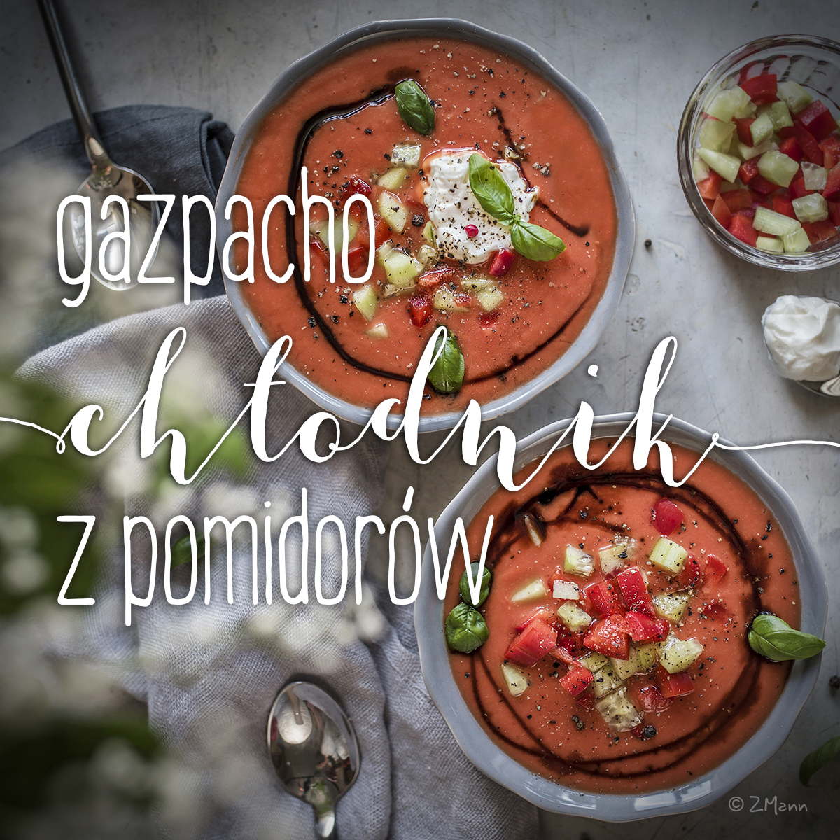 gazpacho . chłodnik z pomidorów