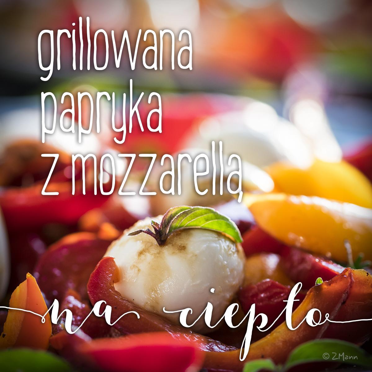 grillowana papryka z mozarellą