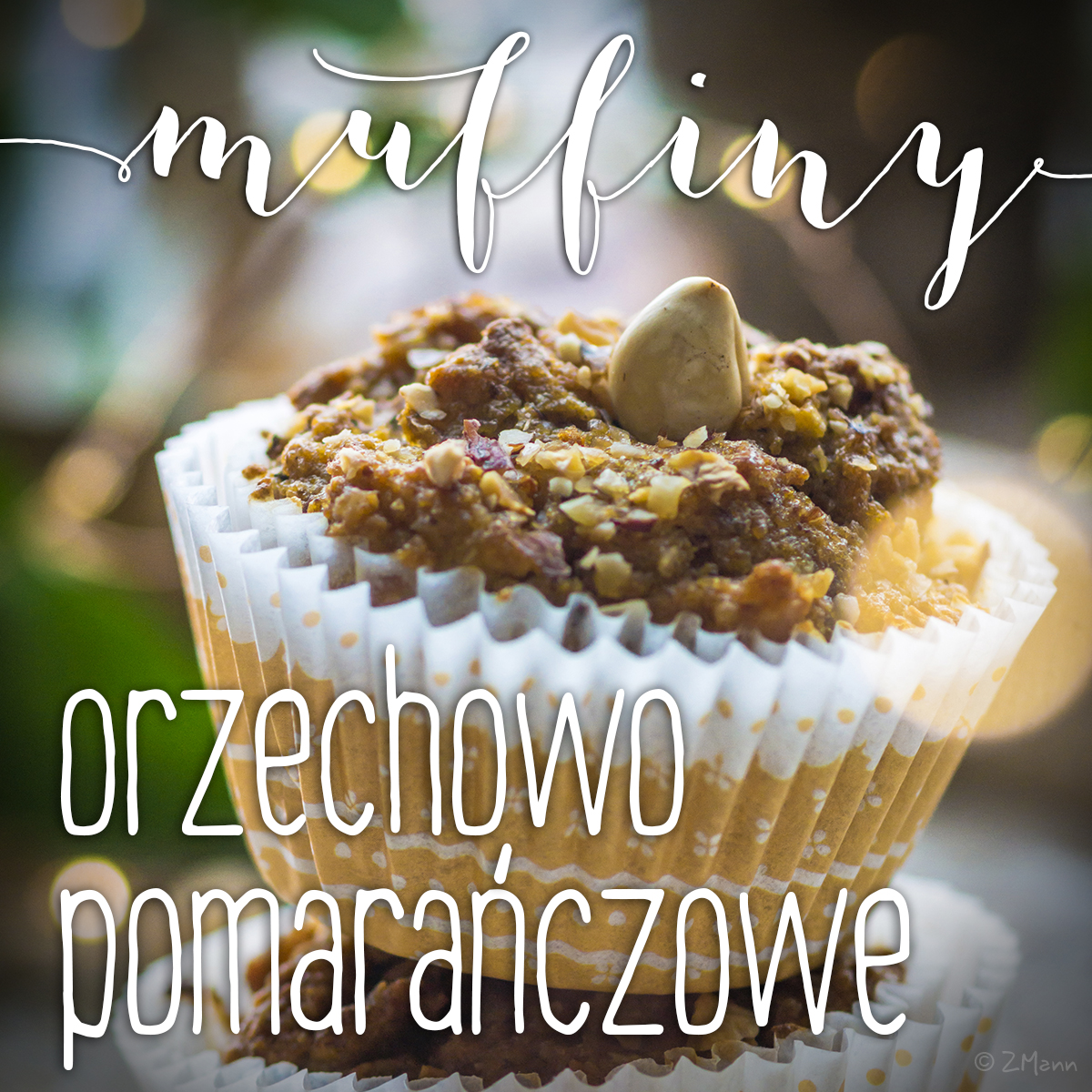 muffiny orzechowo-pomarańczowe