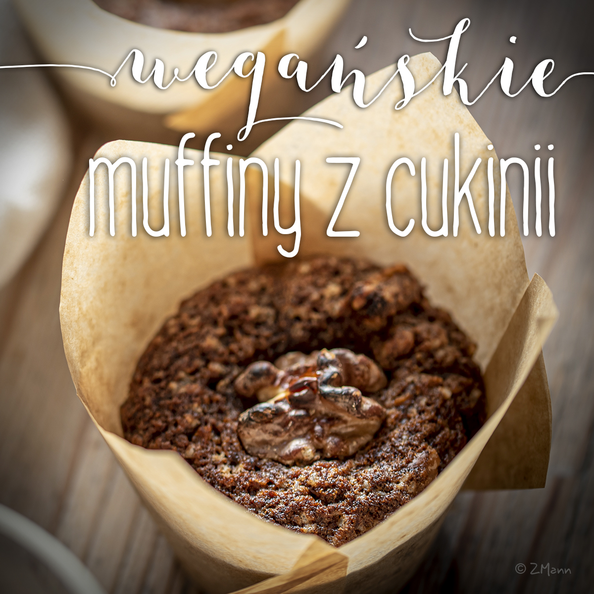 wegańskie muffiny z cukinii