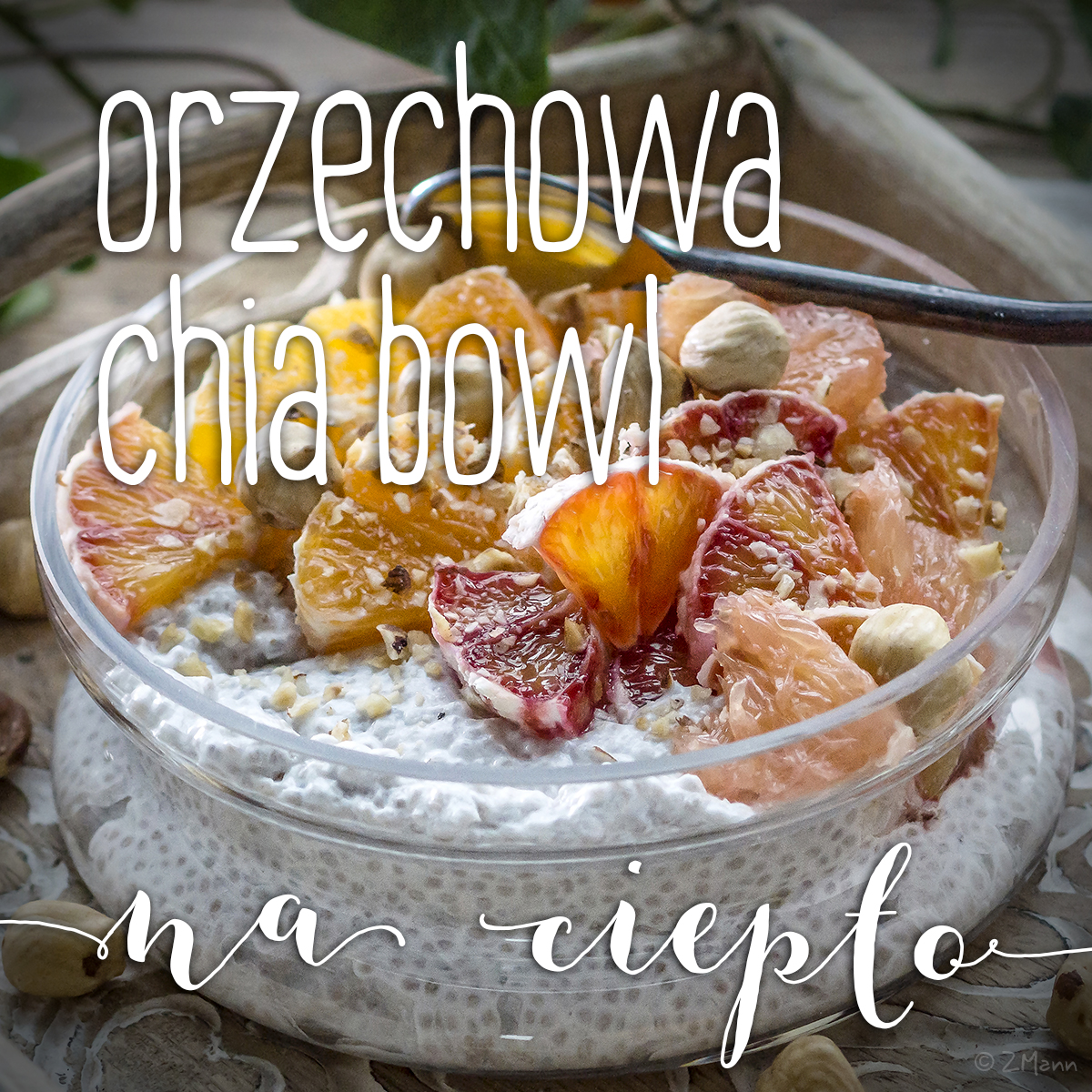 orzechowa chia bowl na ciepło