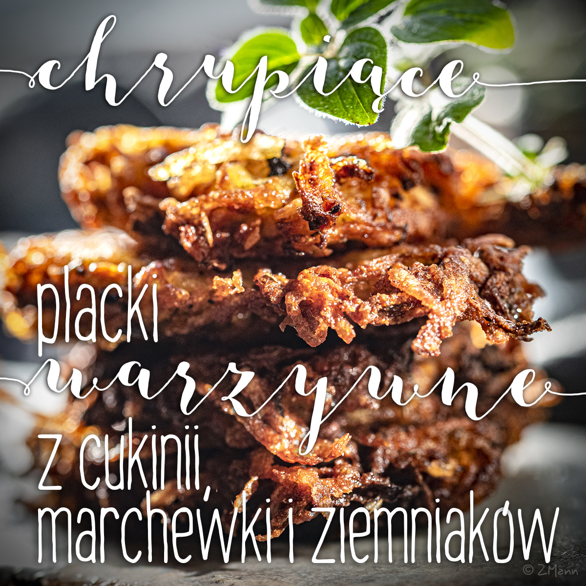 placki warzywne z cukinii, marchewki i ziemniaków