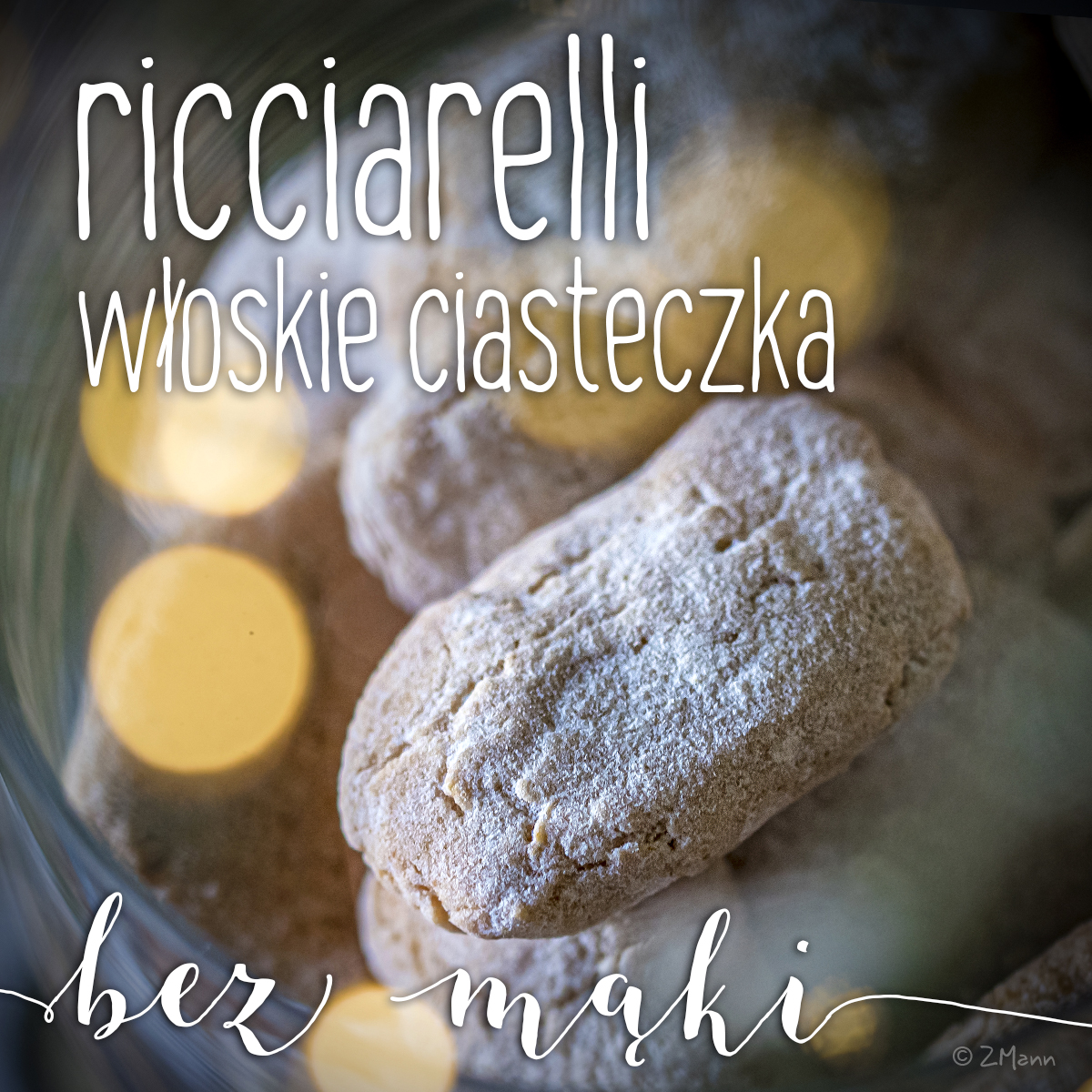 ricciarelli . włoskie ciasteczka migdałowe bez mąki