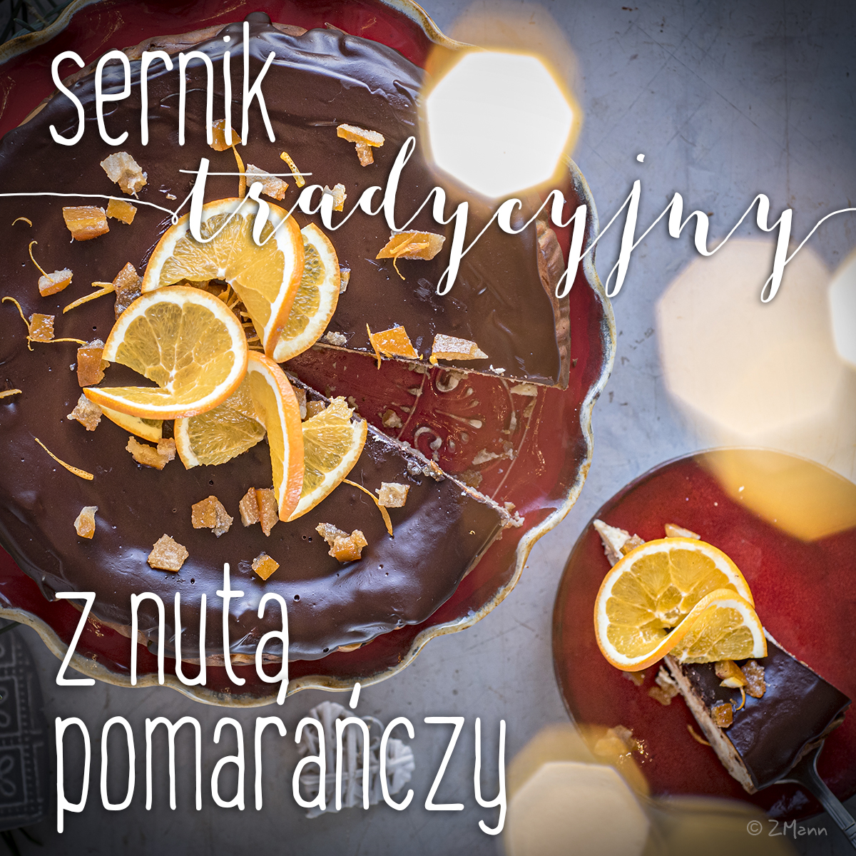 sernik tradycyjny z nutą pomarańczy