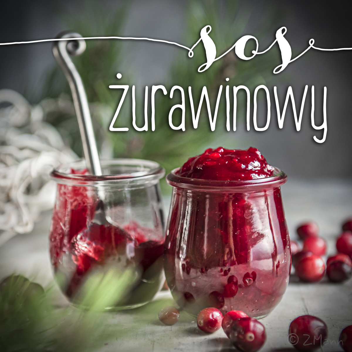 sos żurawinowy