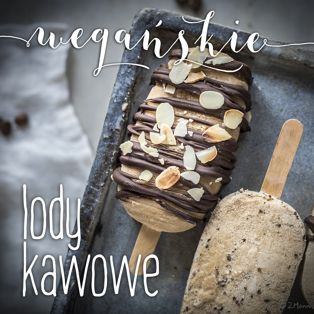 wegańskie lody kawowe