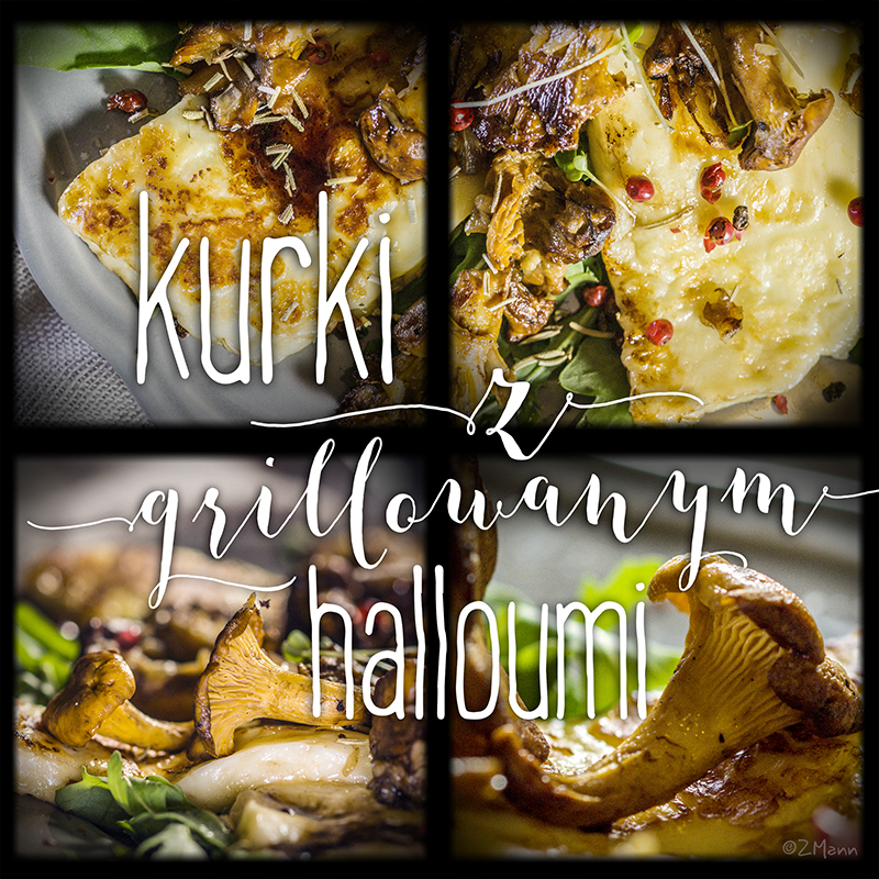 kurki z grillowanym halloumi