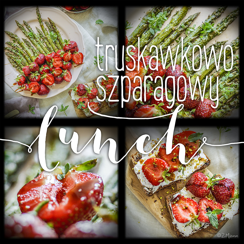 truskawkowo szparagowy lunch